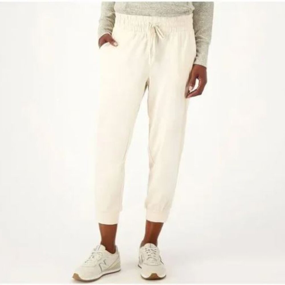 AnyBody Lounge Cozy Knit Split Cuff Jogger-Warm Sand- Sz. 3X